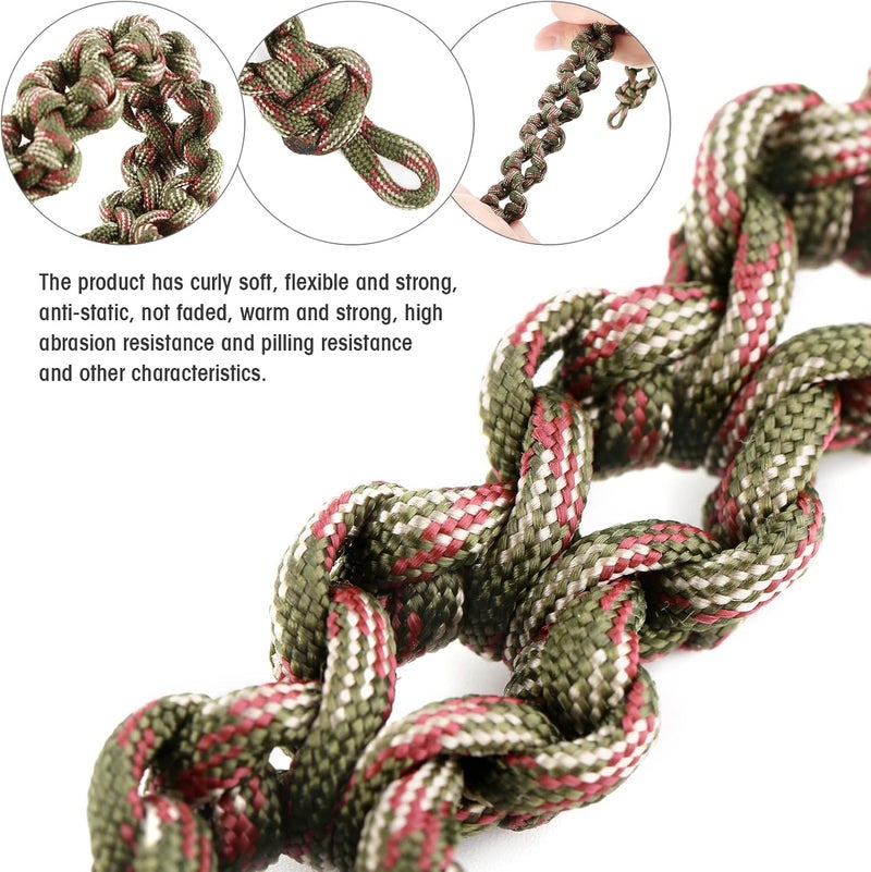 FiveBull 2 Pcs Reptile Vines for Climbing Bendable Jungle Vines Made of Handmade Umbrella Cord Weaving Rope Decor with 3 Suction Cup Accessories for Chameleon Crab Lizards Snakes Gecko Frog Hermit Crab - Image 4